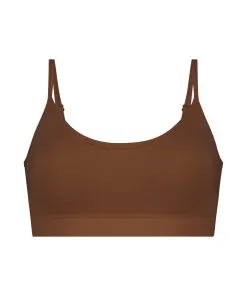 ﻿Strappy Bralette - Braun -Strings & Boxerstrings Shop 185083 5