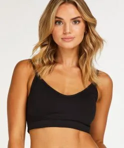 ﻿Strappy Bralette - Schwarz