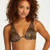 Nicht Vorgeformtes Bügel-Bikini-Oberteil Leopard - Braun -Strings & Boxerstrings Shop 191089 1