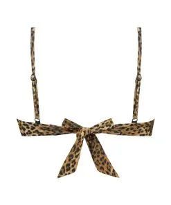 Nicht Vorgeformtes Bügel-Bikini-Oberteil Leopard - Braun -Strings & Boxerstrings Shop 191089 6
