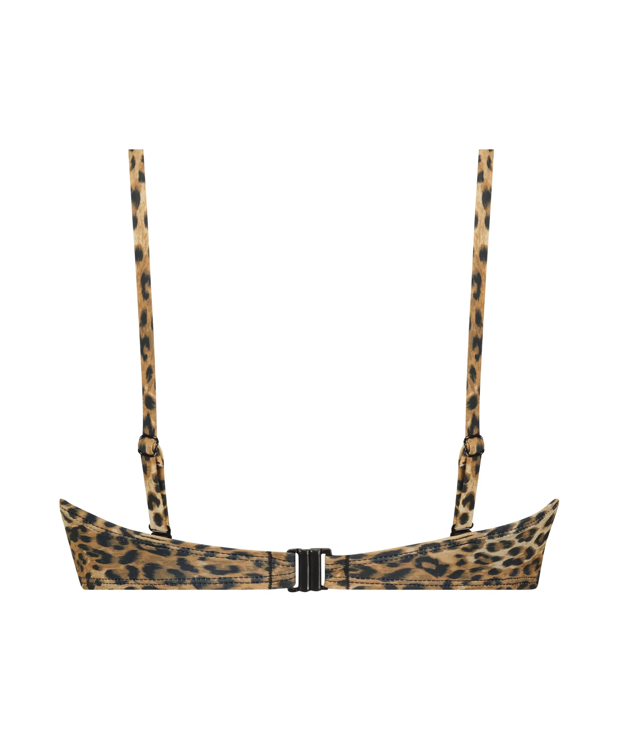 Vorgeformtes, Trägerloses Push-Up Bikini-Oberteil Leopard - Braun 8 Vorgeformtes, Trägerloses Push-Up Bikini-Oberteil Leopard - Braun - Image 6