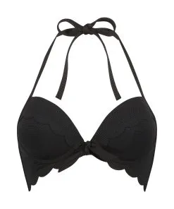 Vorgeformtes Push-up Bügel-Bikinitop Scallop Cup A - E - Schwarz -Strings & Boxerstrings Shop 191272 5