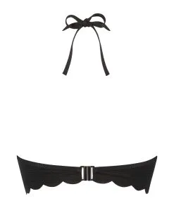Vorgeformtes Push-up Bügel-Bikinitop Scallop Cup A - E - Schwarz -Strings & Boxerstrings Shop 191272 6