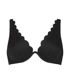 Unwattiertes Bügel-Bikini-Top Scallop - Schwarz -Strings & Boxerstrings Shop 191512 5