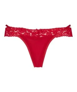 Extra Niedriger V-String Elliena - Rot -Strings & Boxerstrings Shop 194037 5
