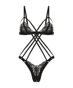 Private Body Mit Offenem Schritt Elouise - Schwarz -Strings & Boxerstrings Shop 196125 5