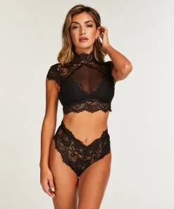 Bralette Marilyn - Schwarz -Strings & Boxerstrings Shop 196155 3