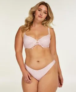 Hoch Ausgeschnittener Bikini-Slip Seychelles - Rosa