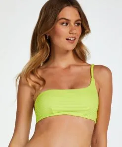 Bikini-Crop-Top Glow - Gelb