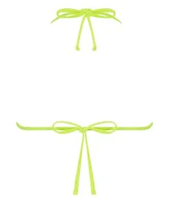 Bikini-Crop-Top Ruched Glow - Gelb -Strings & Boxerstrings Shop 198288 6