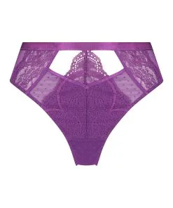 Hoch Ausgeschnittener String Nyakim - Lila -Strings & Boxerstrings Shop 199005 5