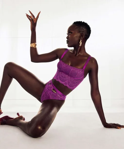 Hoch Ausgeschnittener String Nyakim - Lila -Strings & Boxerstrings Shop 199005 7