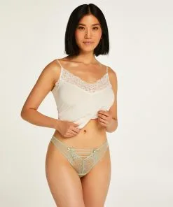 Hoch Ausgeschnittener String Uma - Grün