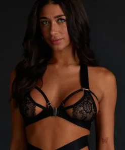 Bralette-BH Clementine - Schwarz
