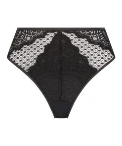 High Leg Thong Lotta - Schwarz -Strings & Boxerstrings Shop 200167 5