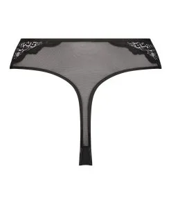 High Leg Thong Lotta - Schwarz -Strings & Boxerstrings Shop 200167 6