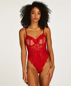 Body Mit Unterbrust-Bügel Brie - Rot