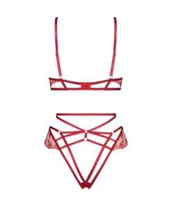 Body Indulgence Mit Offenem Schritt - Rot -Strings & Boxerstrings Shop 200785 6