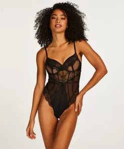 Body Mit Unterbrust-Bügel Brie - Schwarz