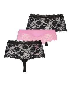 3er-Pack Hoher Boxerstring Amaka - Schwarz -Strings & Boxerstrings Shop 200817 6