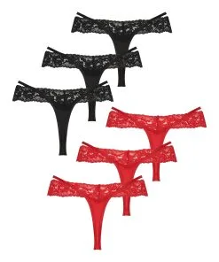 2er-Pack Extra Niedriger V-String Elliena - Schwarz -Strings & Boxerstrings Shop 200836 6