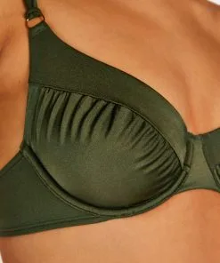 Unwattiertes Bügel-Bikini-Oberteil Crete - Grün -Strings & Boxerstrings Shop 200890 2