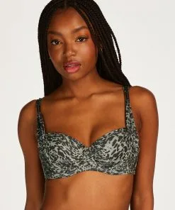 Wattiertes Bügel-Bikini-Oberteil Argentina - Grün