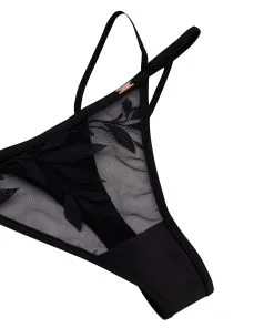 Tanga Domenica Mit Hohem Bein - Schwarz -Strings & Boxerstrings Shop 200977 16