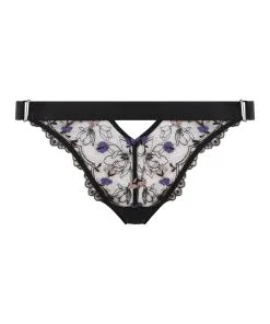 String Mit Hohem Beinausschnitt Violet - Schwarz 10 String Mit Hohem Beinausschnitt Violet - Schwarz -Strings & Boxerstrings Shop 201131 5