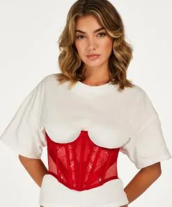 Bustier Violet Ohne Cup - Rot