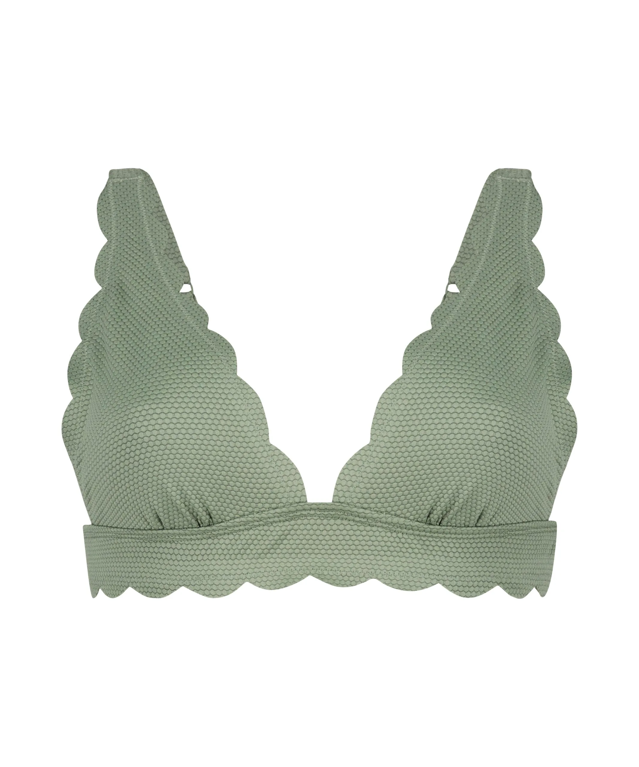 Triangel-Bikini-Oberteil Scallop - Grün 7 Triangel-Bikini-Oberteil Scallop - Grün - Image 5