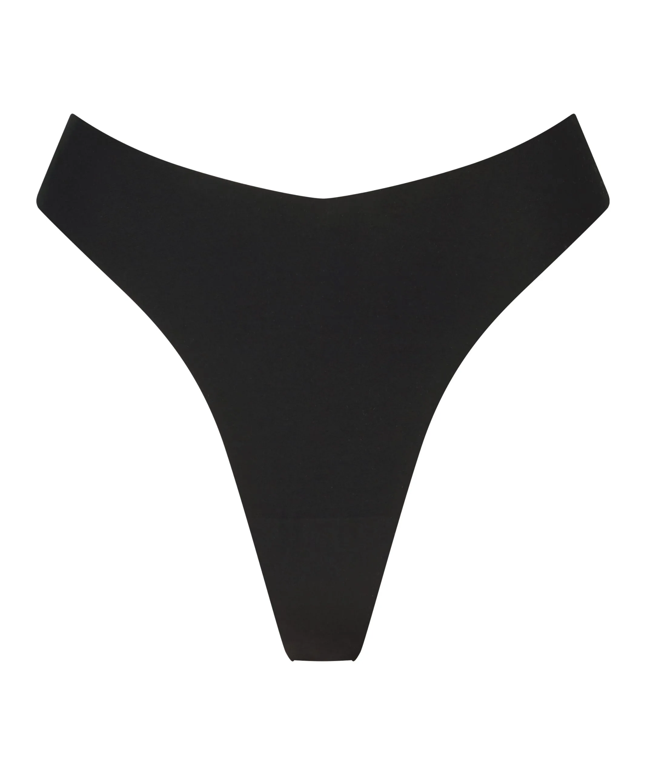 Hoch Ausgeschnittener String Invisible - Schwarz 7 Hoch Ausgeschnittener String Invisible - Schwarz - Image 6